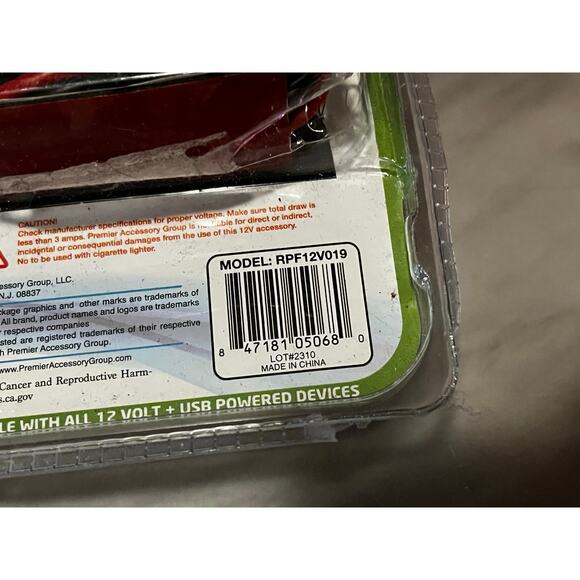 Premier 12 Volt 3.4 Amps Dual USB Charging Port - Picture 3 of 3